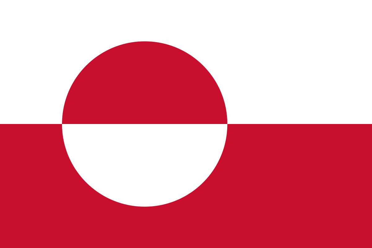 The flag of Greenland